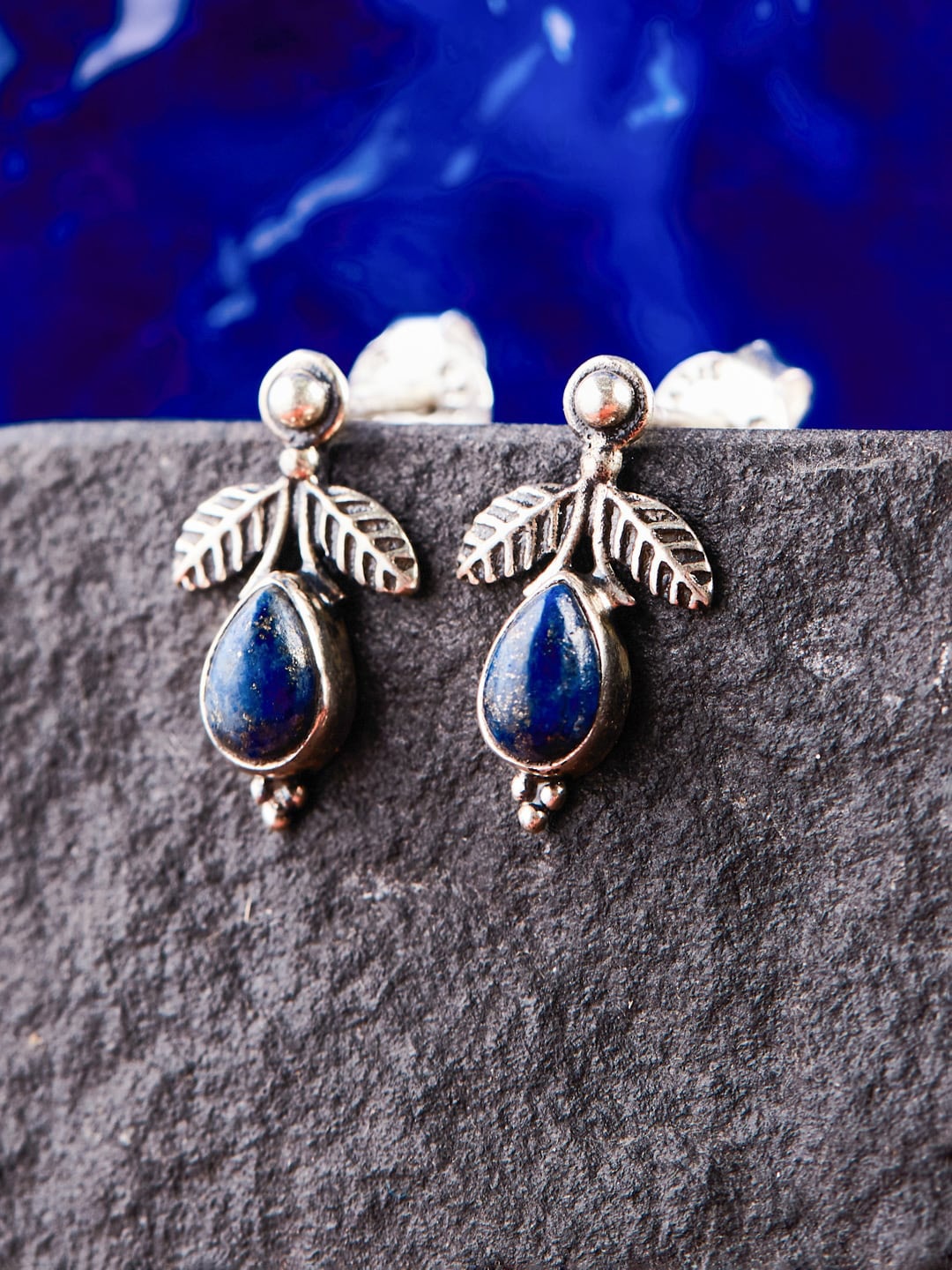 

Fabindia Contemporary Drop Earrings, Blue