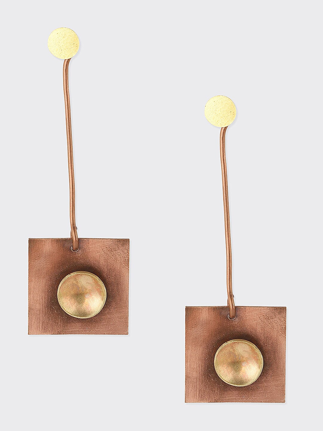 

Fabindia Gold-Plated Contemporary Drop Earrings