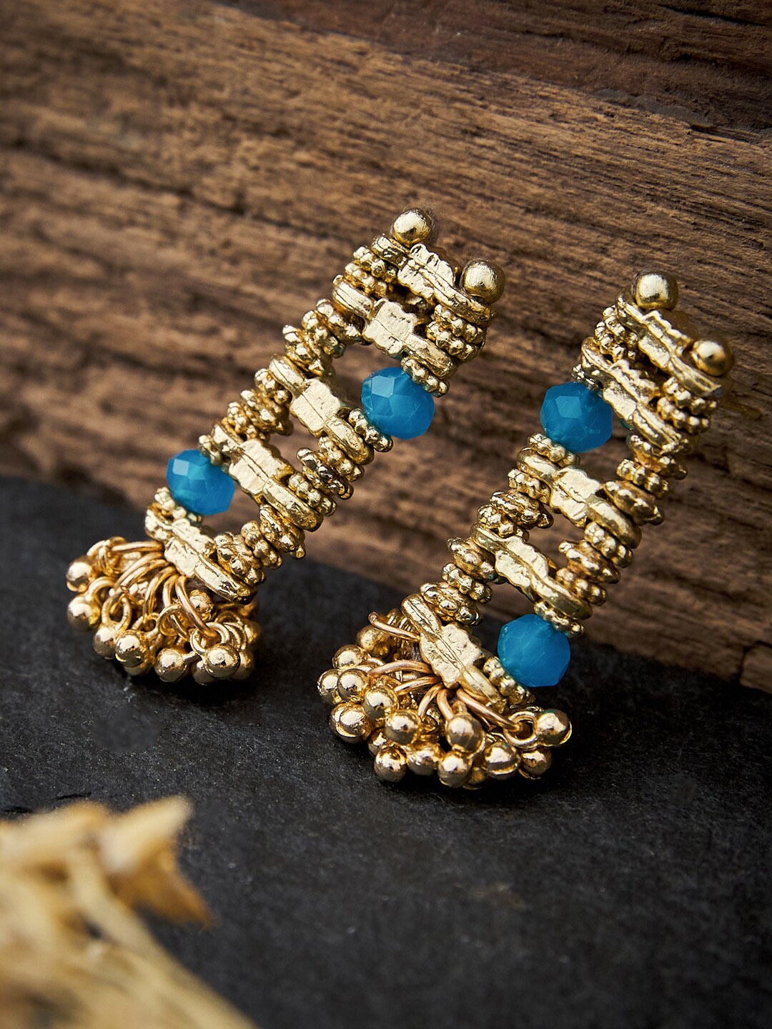 

Fabindia Beaded Drop Earrings, Blue