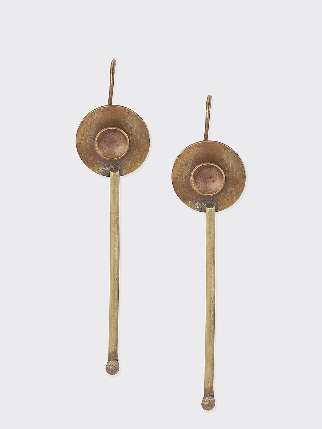 

Fabindia Gold-Plated Contemporary Drop Earrings