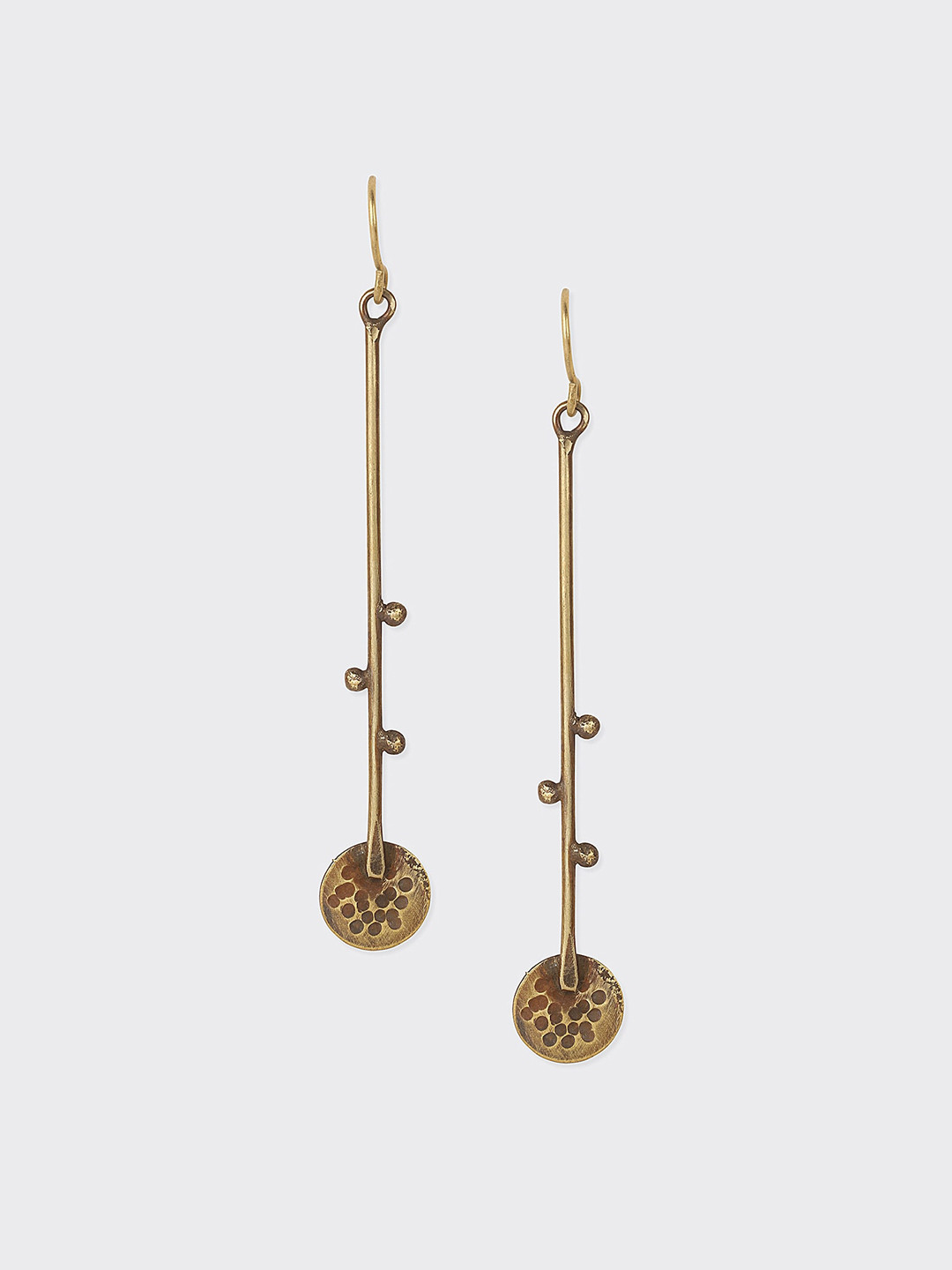 

Fabindia Gold-Plated Contemporary Drop Earrings