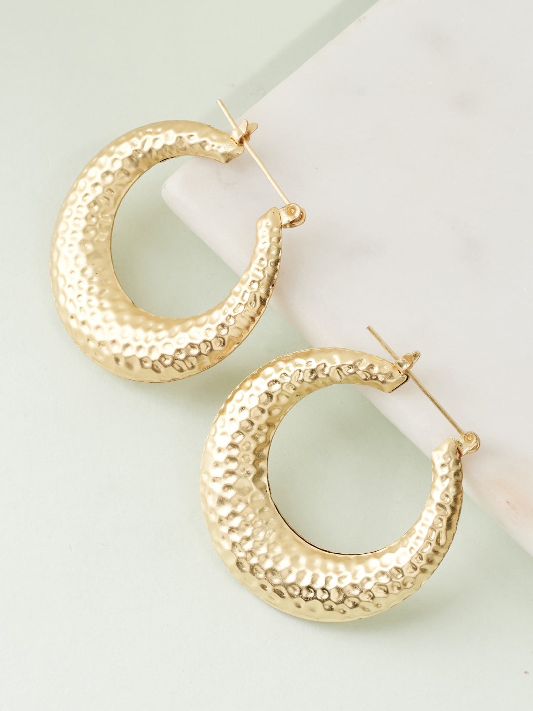 

Fabindia Gold-Plated Contemporary Hoop Earrings