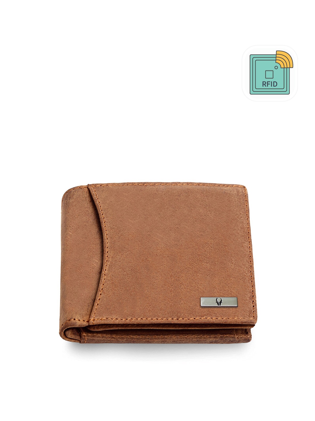 

WildHorn Men Leather Two Fold Wallet, Tan