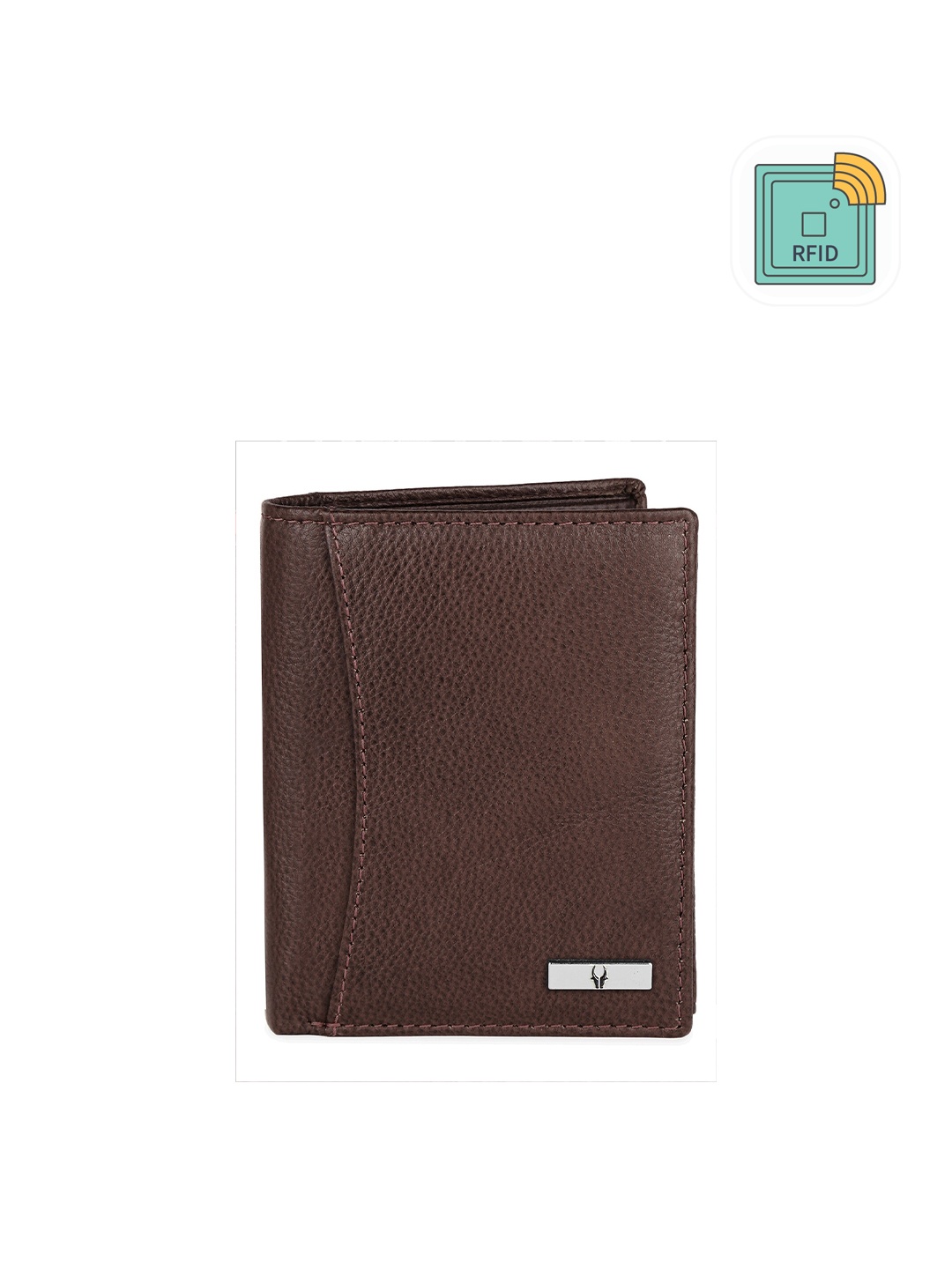 

WildHorn Men Leather Two Fold Wallet, Brown