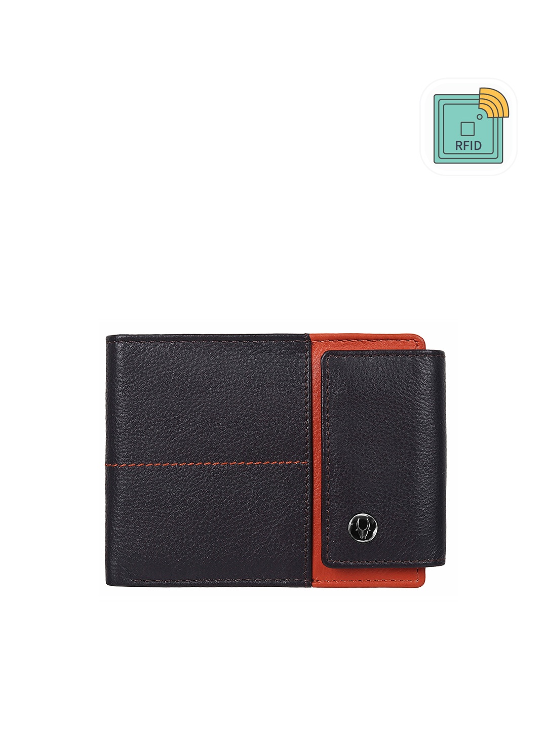 

WildHorn Men Leather Two Fold Wallet, Brown