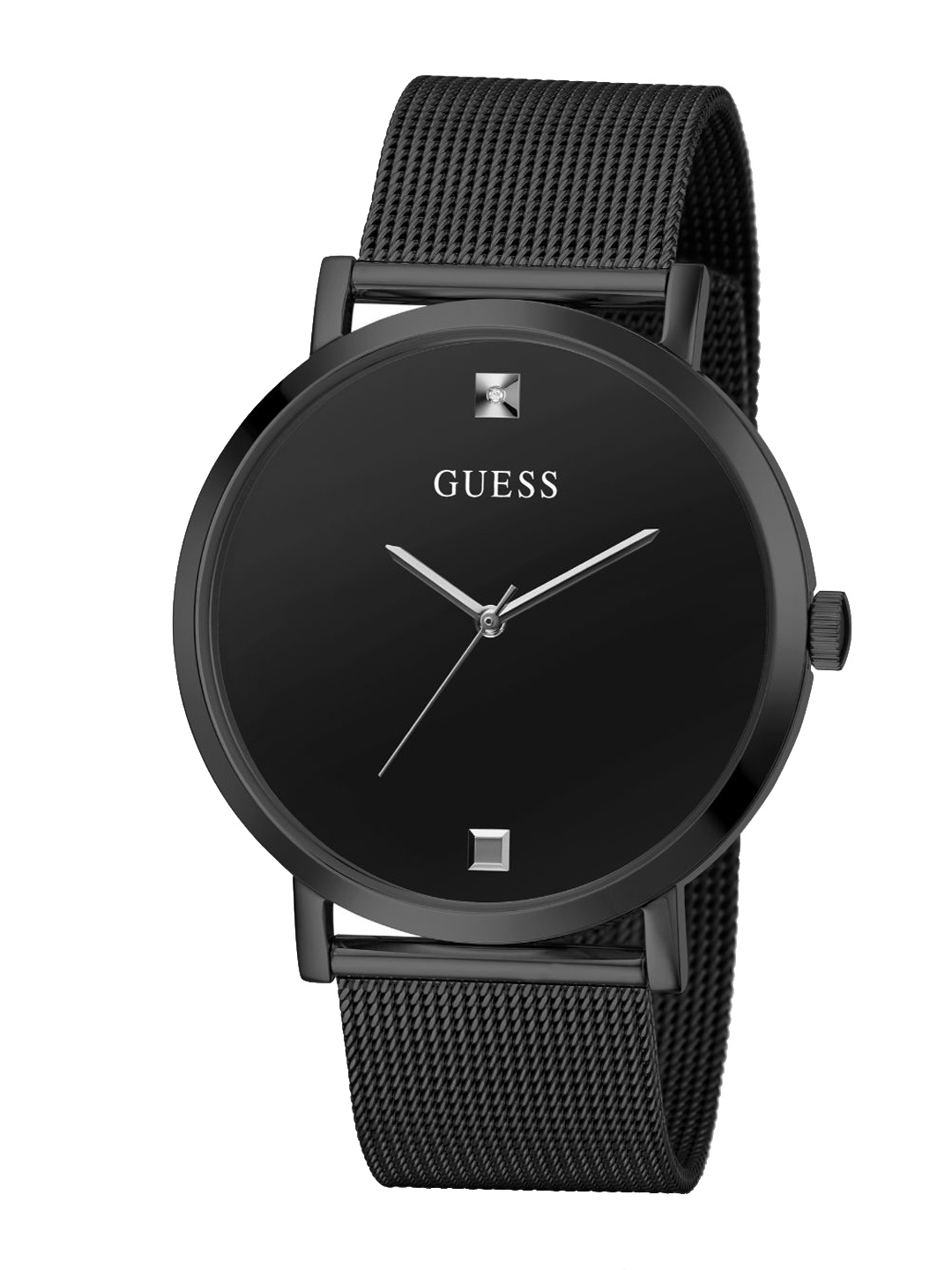 

GUESS Men Brass Dial & Stainless Steel Straps Analogue Watch GW0248G3, Black