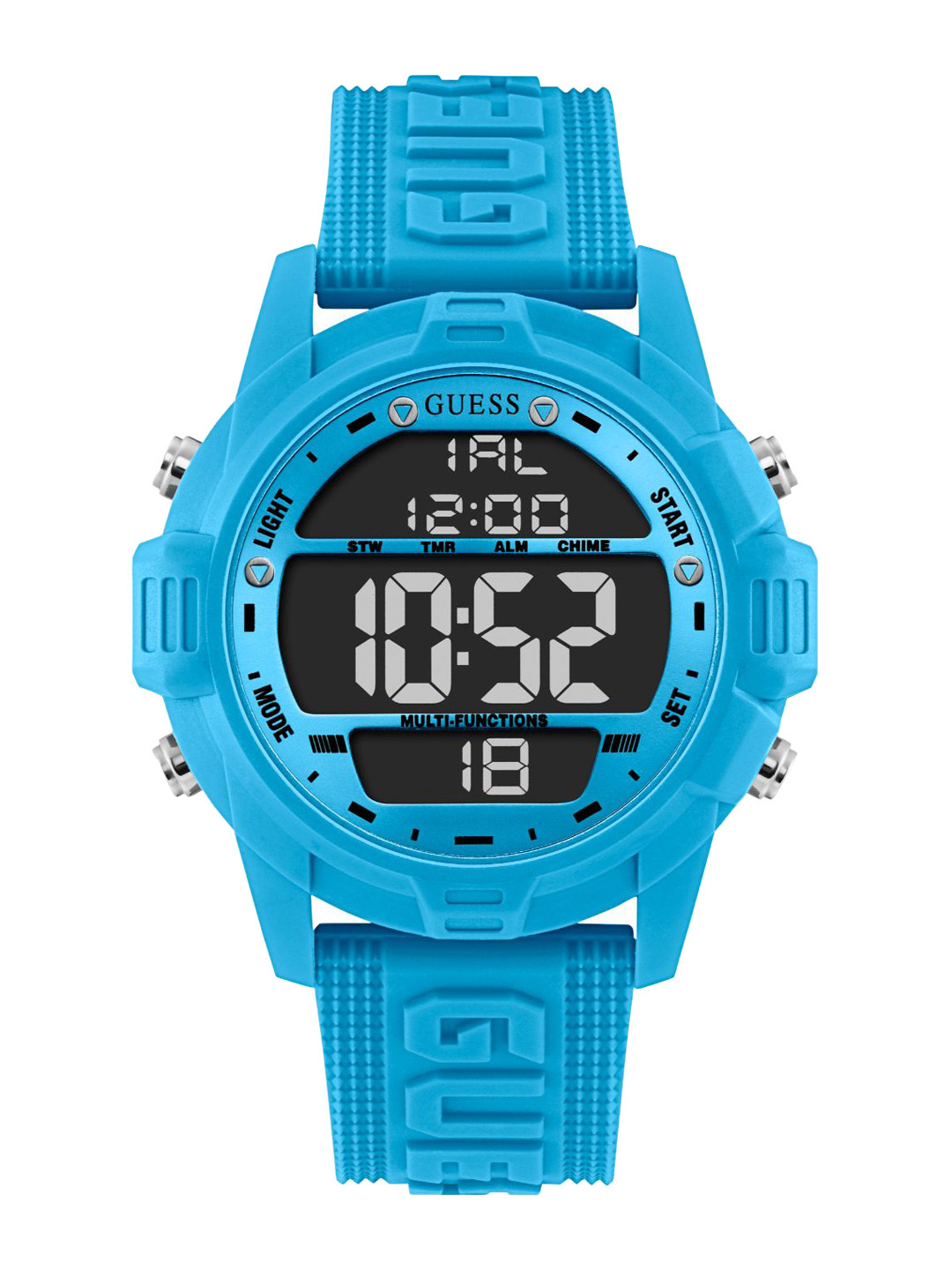 

GUESS Men Brass Dial & Straps Digital Watch GW0050G1, Black