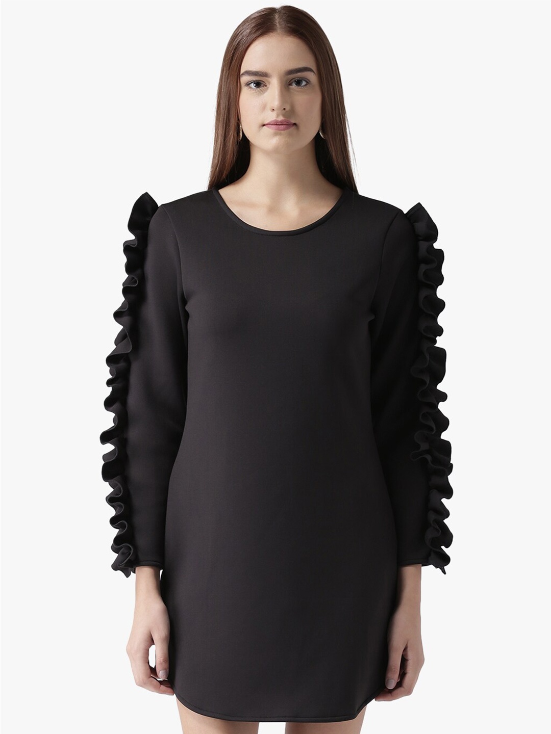 

DODO & MOA Black Scuba A-Line Dress