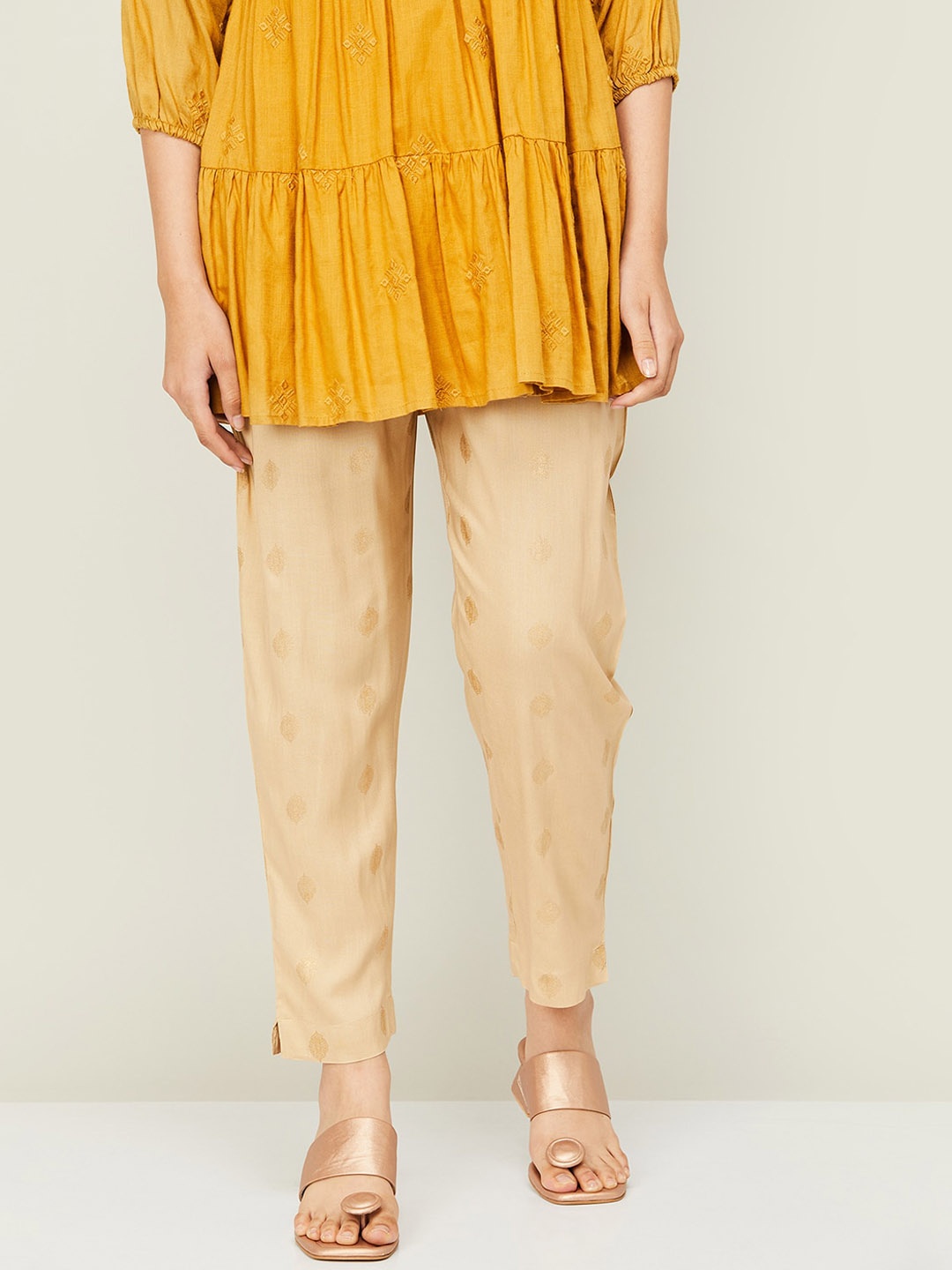 

Melange by Lifestyle Women Beige Trousers