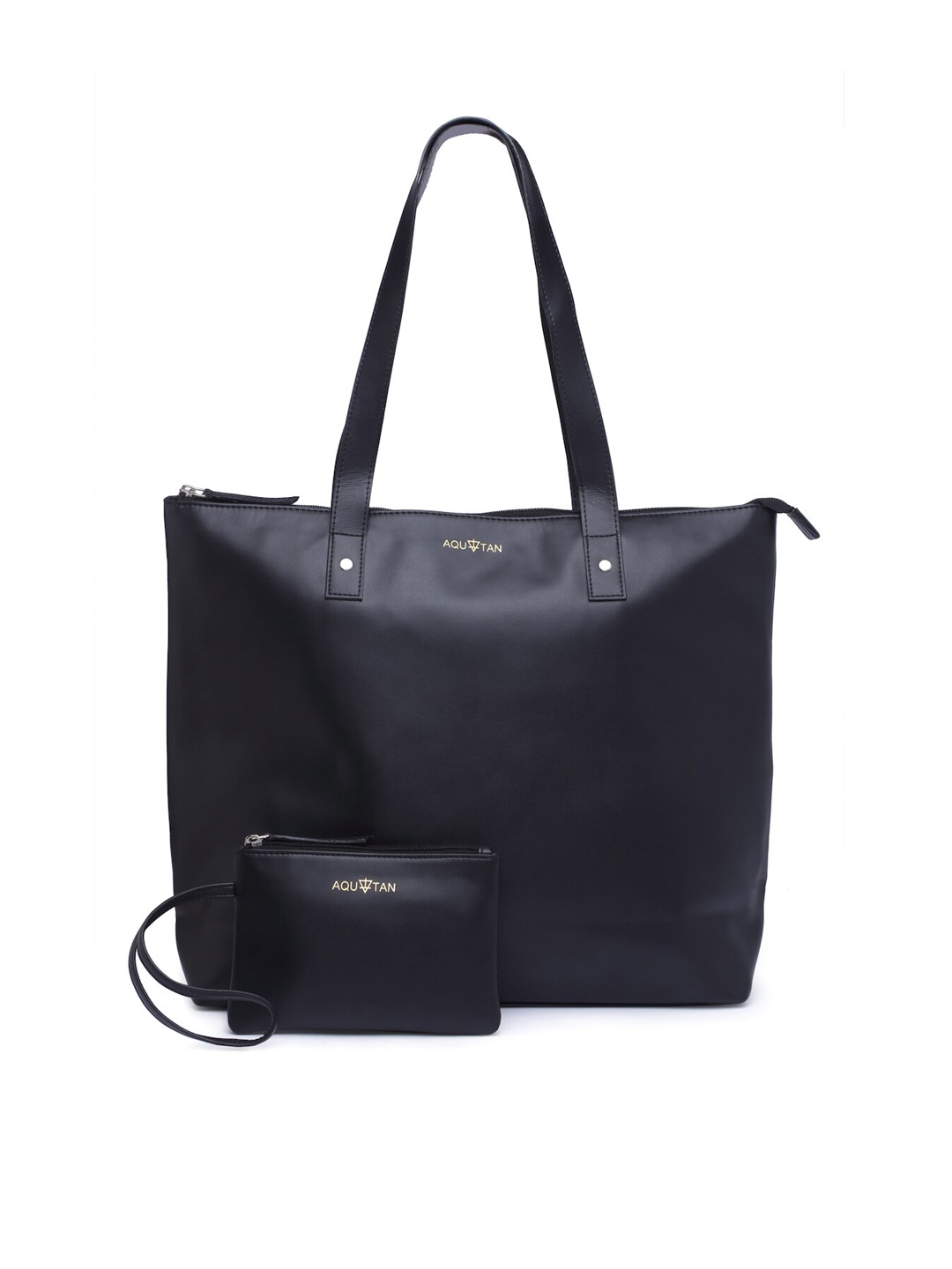 

AQUATAN PU Structured Shoulder Bag, Black