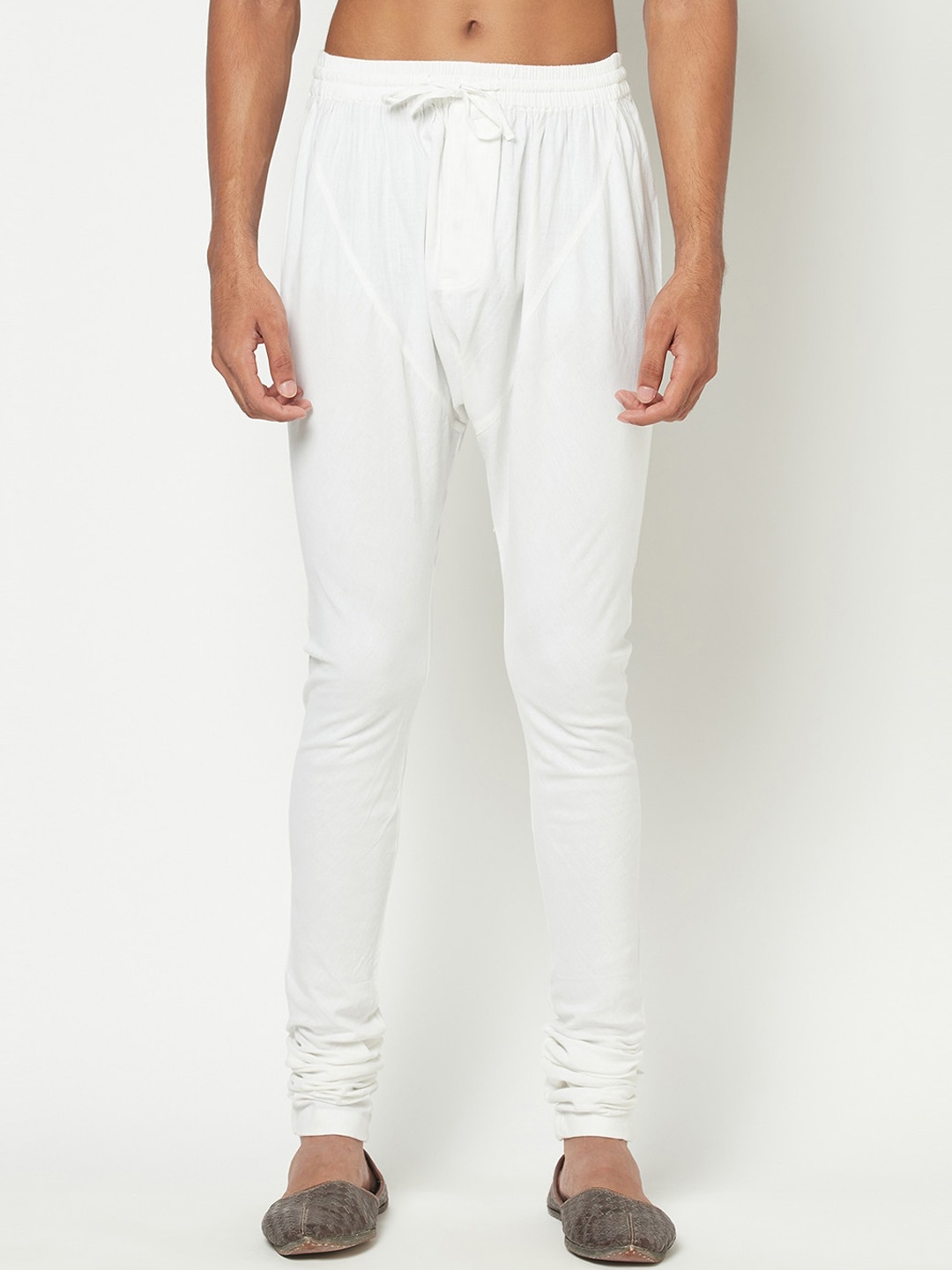 

Fabindia Men Straight-Fit Cotton Churidar, White