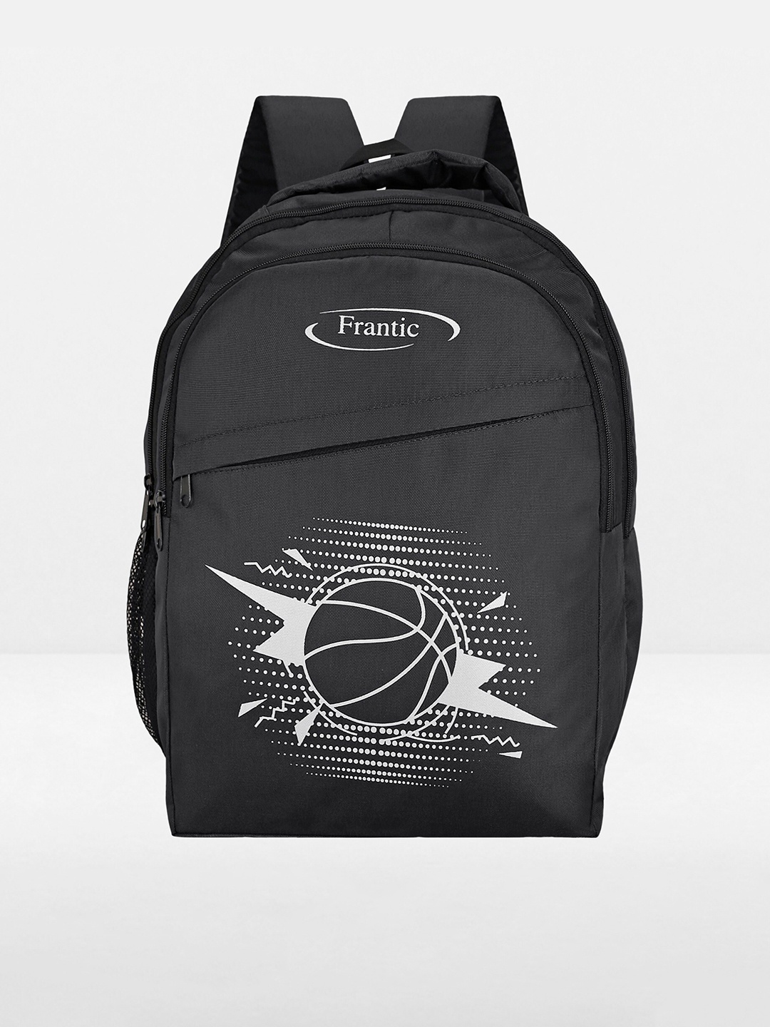 

Frantic Unisex Kids Black & White Graphic Backpack