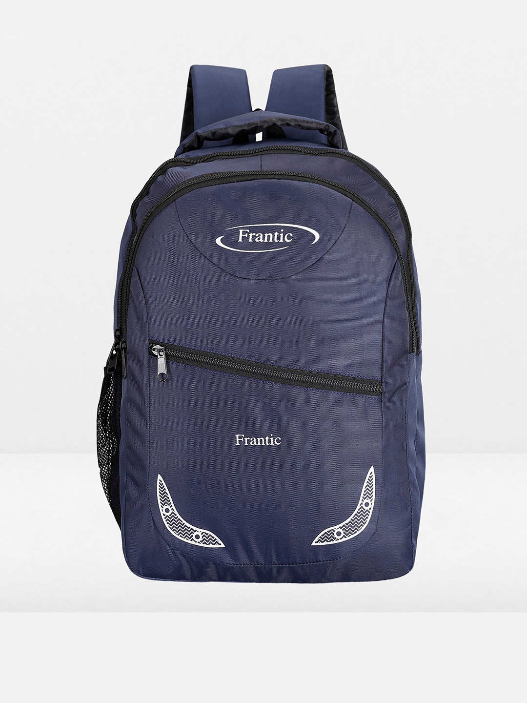 

Frantic Unisex Kids Blue & White Graphic Backpack