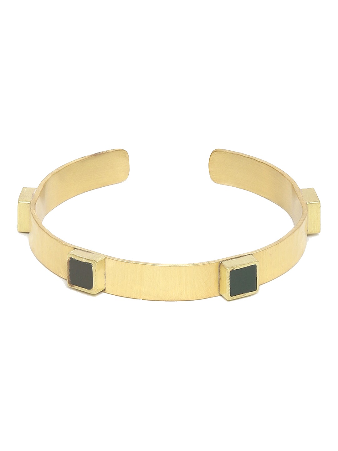 

Fabindia Gold Plated Onyx Cuff Bracelet