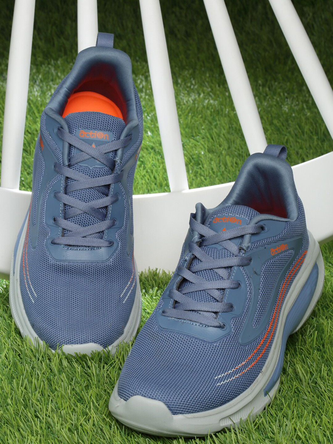 

Action Men Mesh Running Non-Marking Sports Shoes ATG-651, Navy blue