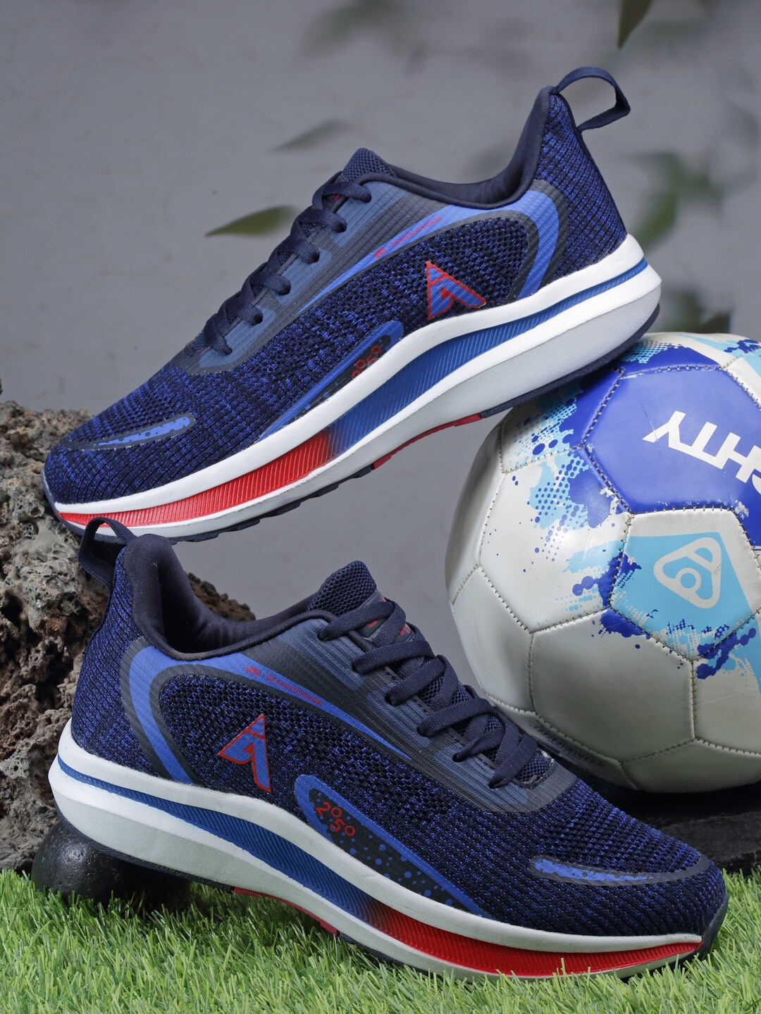 

Action Men Lace-Up Running Non-Marking Shoes, Navy blue