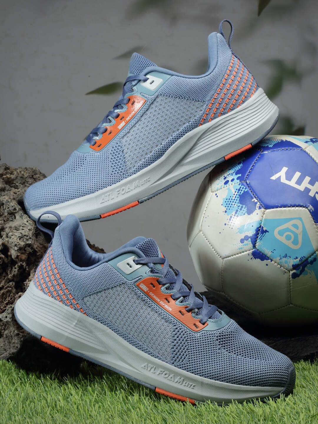 

Action Men Mesh Running Non-Marking Sports Shoes ATG-711, Navy blue