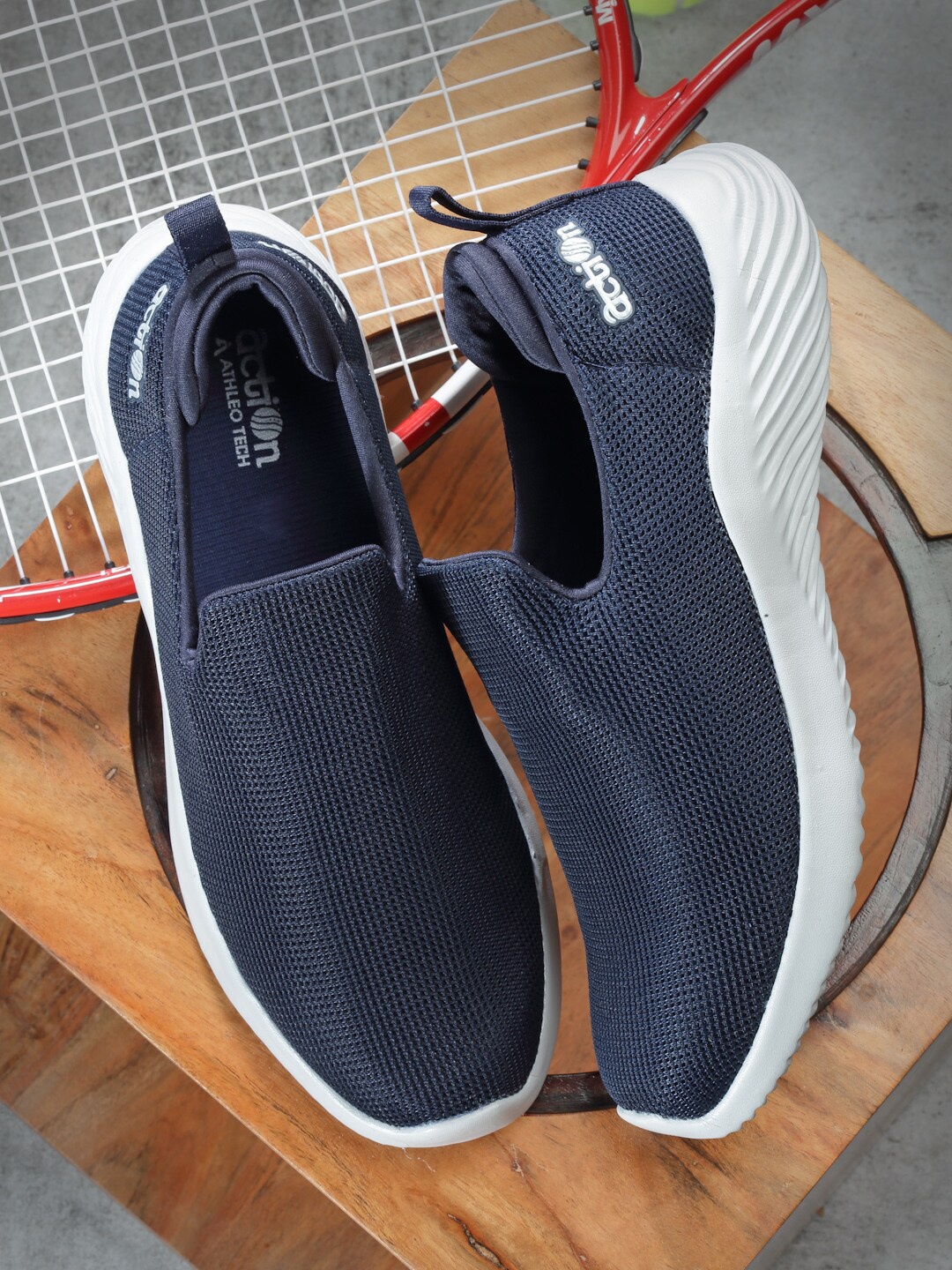 

Action Men Non-Marking Slip-On Running Sports Shoes, Navy blue