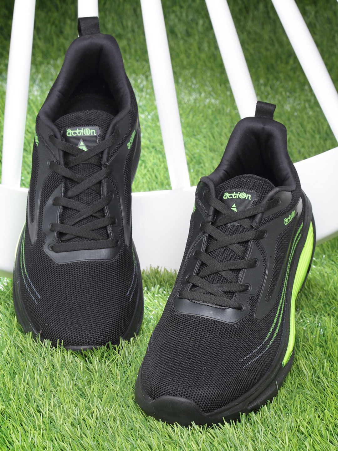 

Action Men Mesh Running Non-Marking Sports Shoes ATG-651, Black