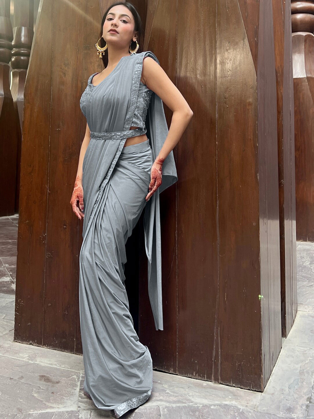 

Chhabra 555 Women Sarees, Grey
