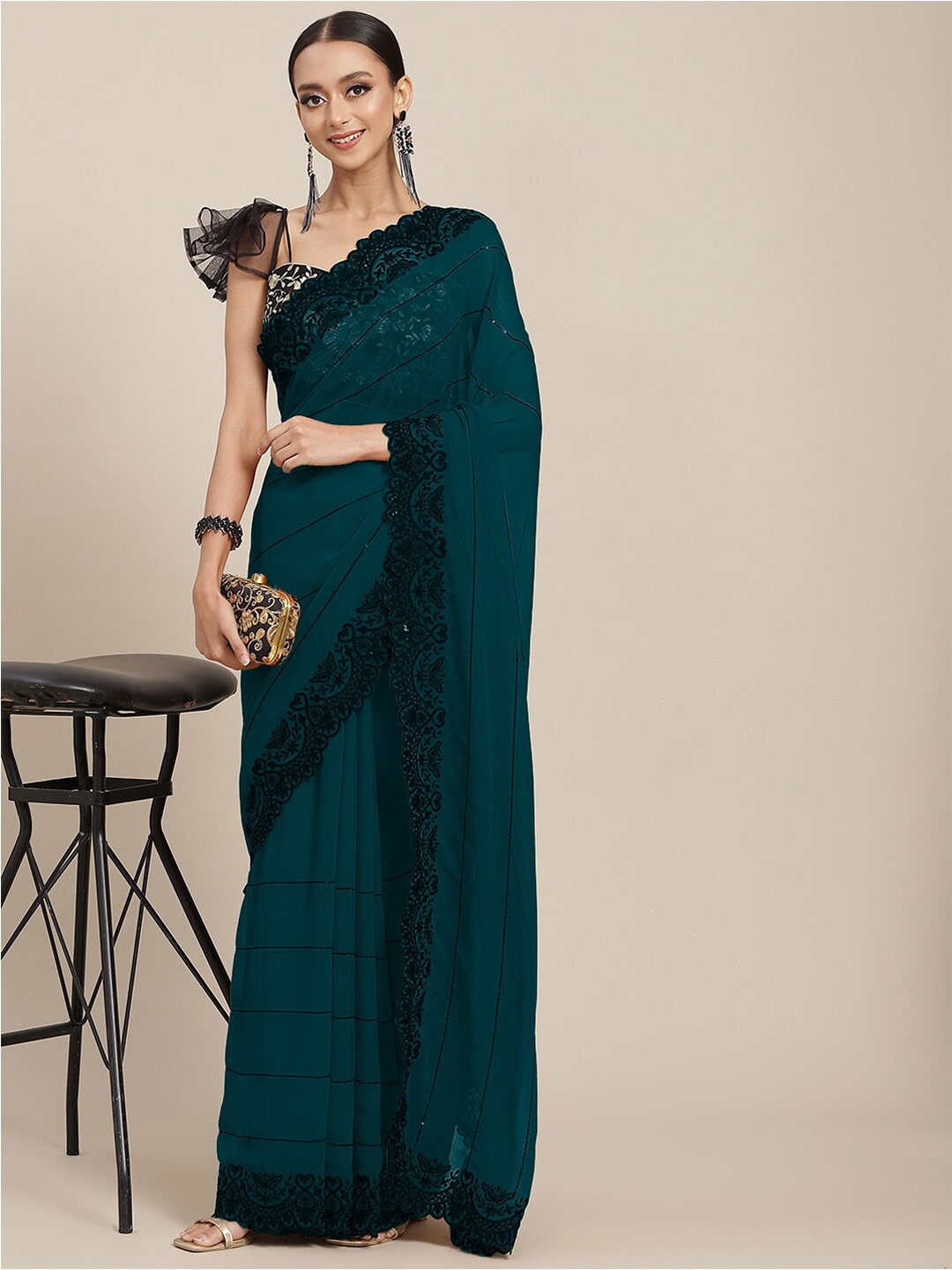 

Chhabra 555 Women Sarees, Teal