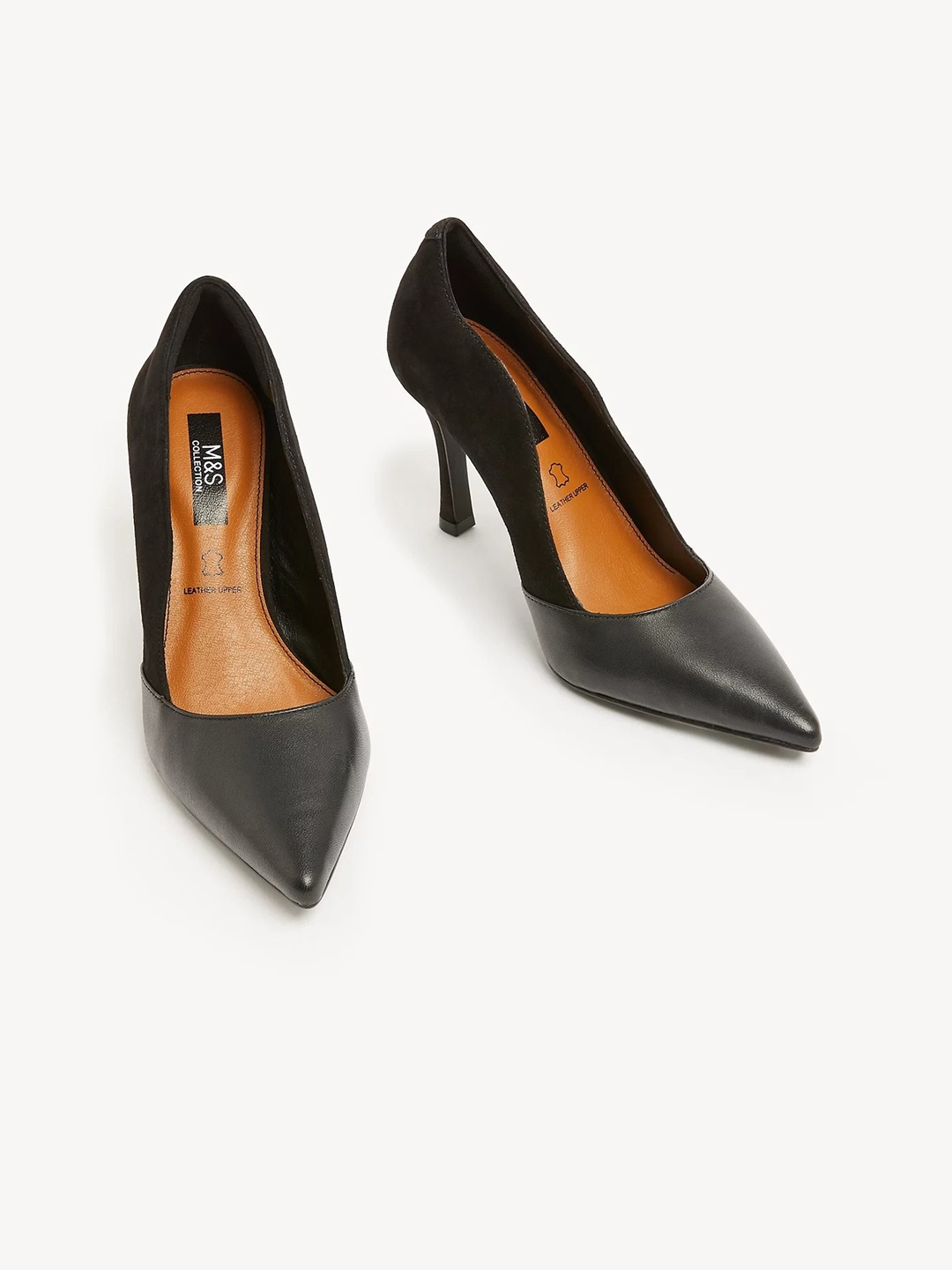 

Marks & Spencer Pointed Toe Slim Pumps, Black