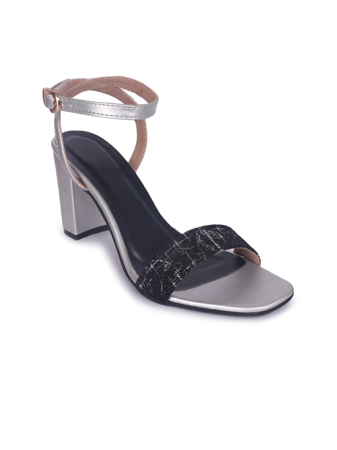 

DressBerry Women Peep Toes Block Heels, Black