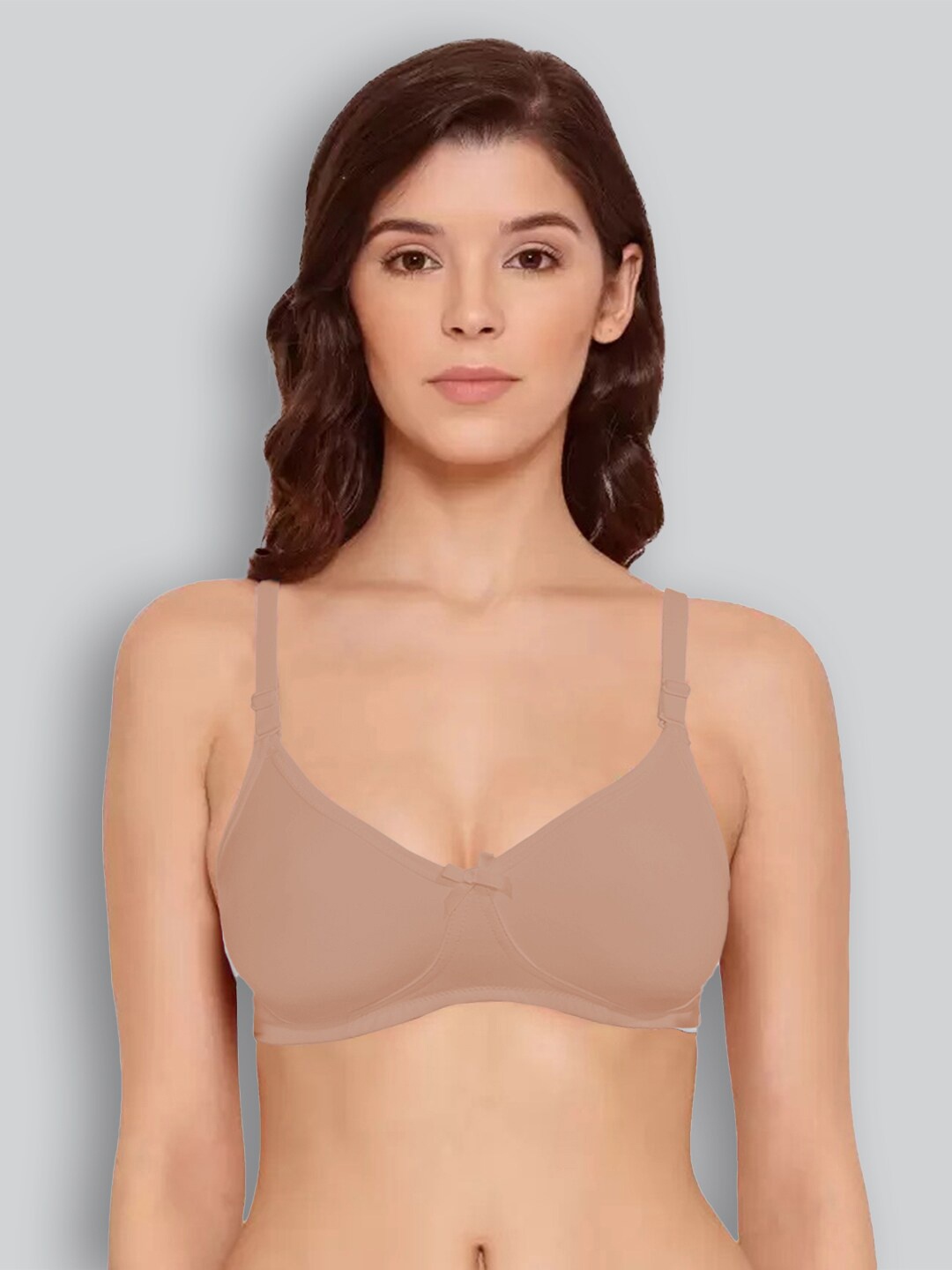 

LYRA Combed Cotton Rich Full Coverage Spacer Bra, Beige