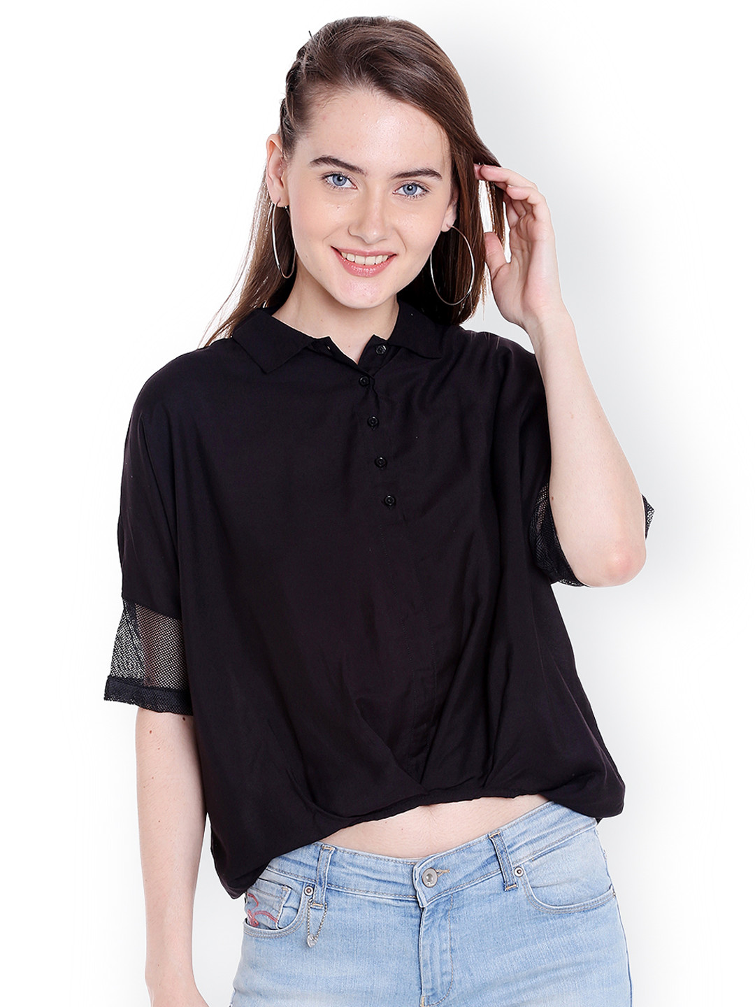 

SPYKAR Black Crop Top