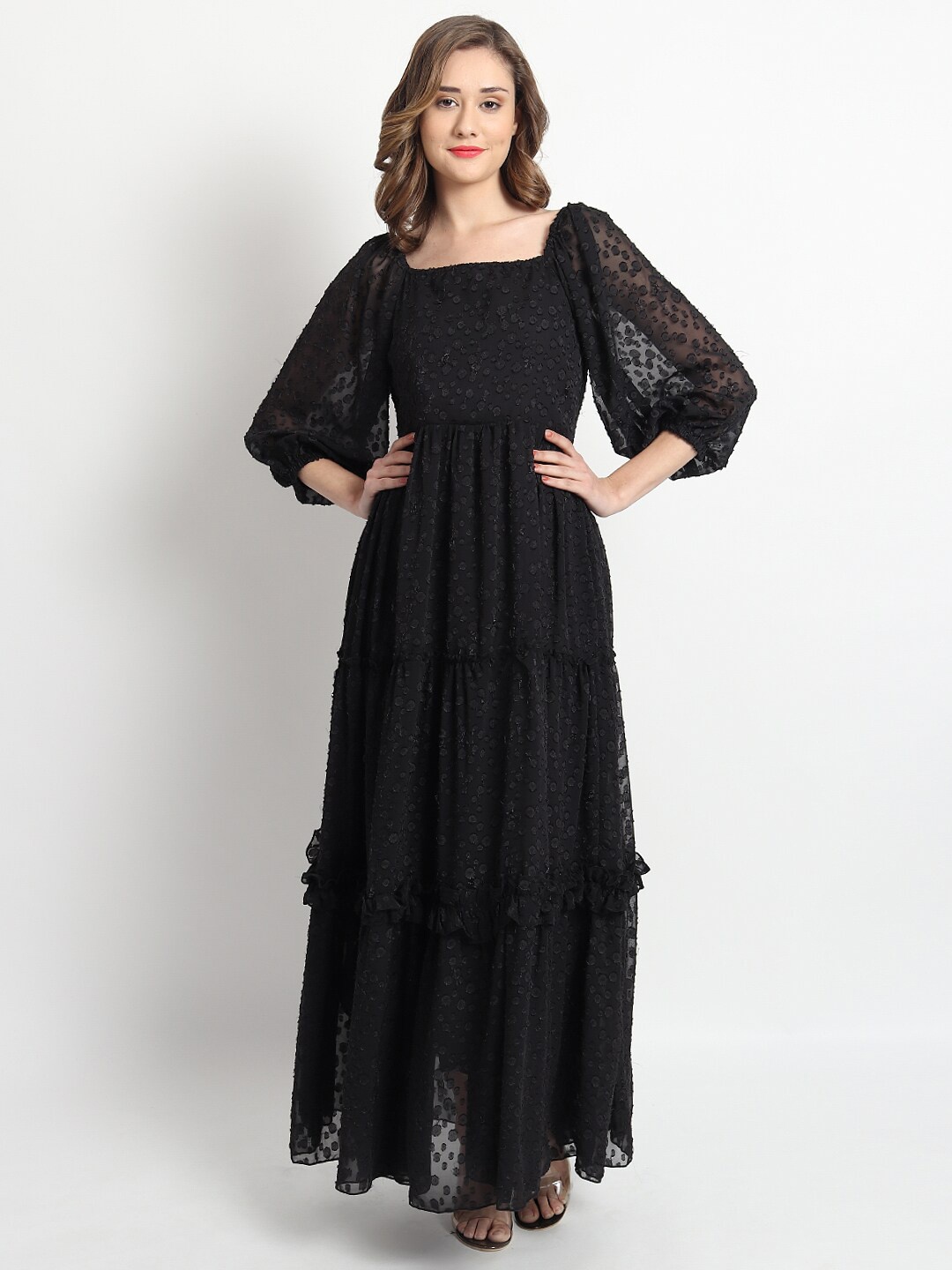 

ISAM Black Maxi Dress