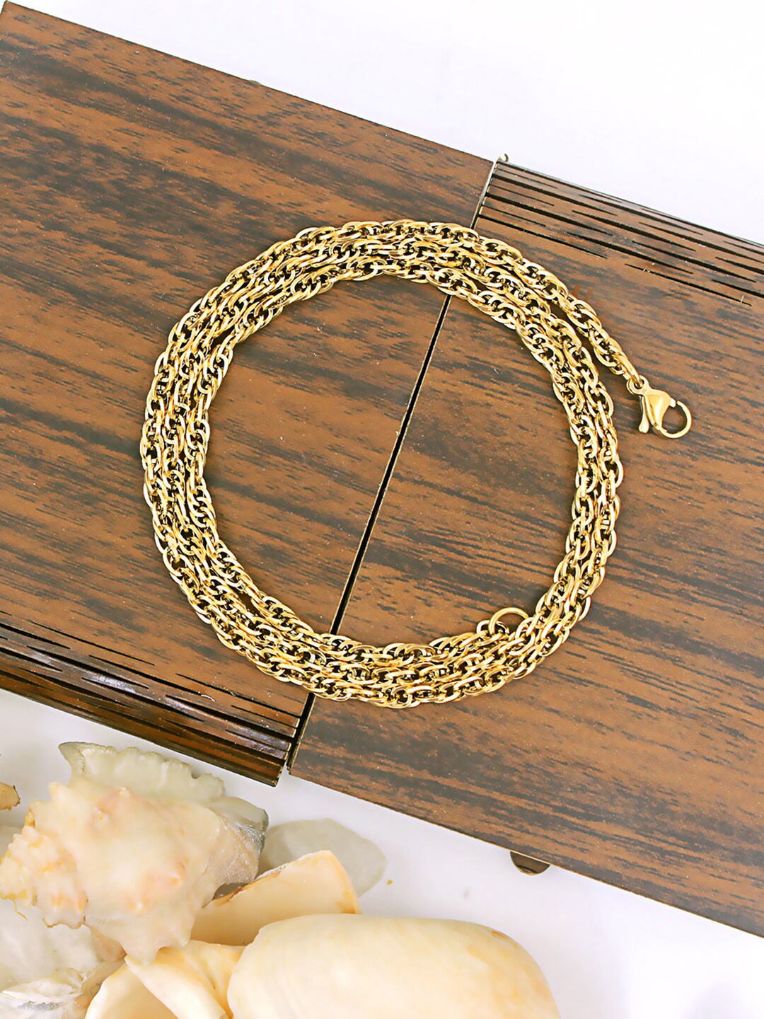 

NAKABH Men Gold-Plated Statement Chain