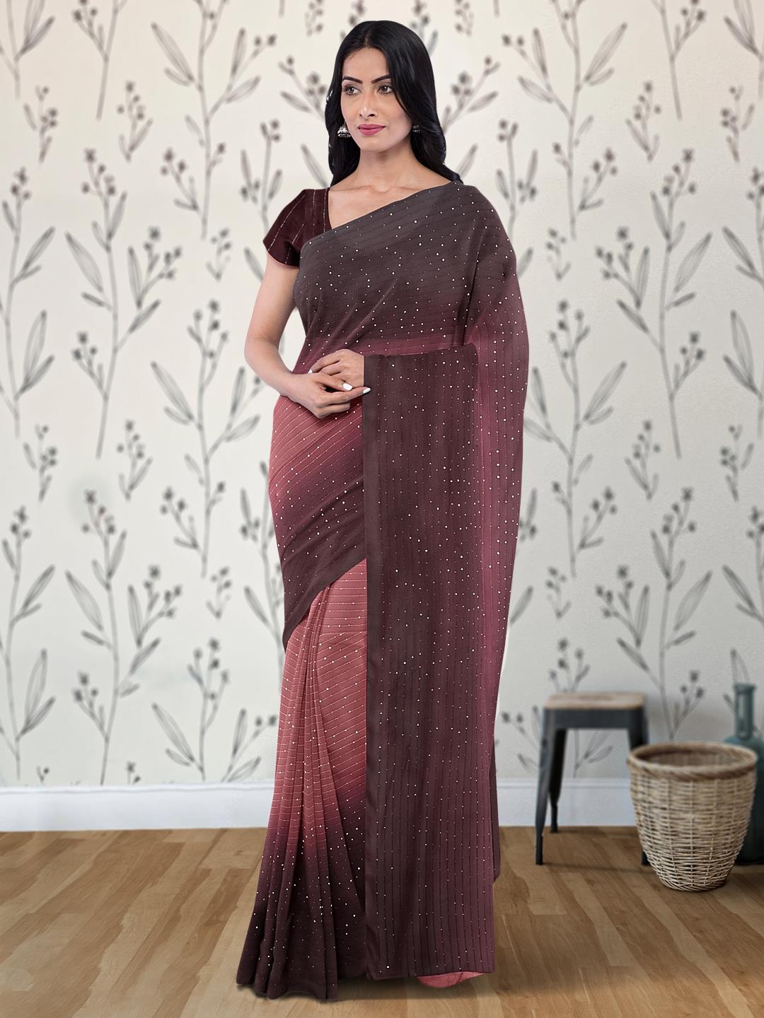 

Kalamandir Embellished Saree, Pink