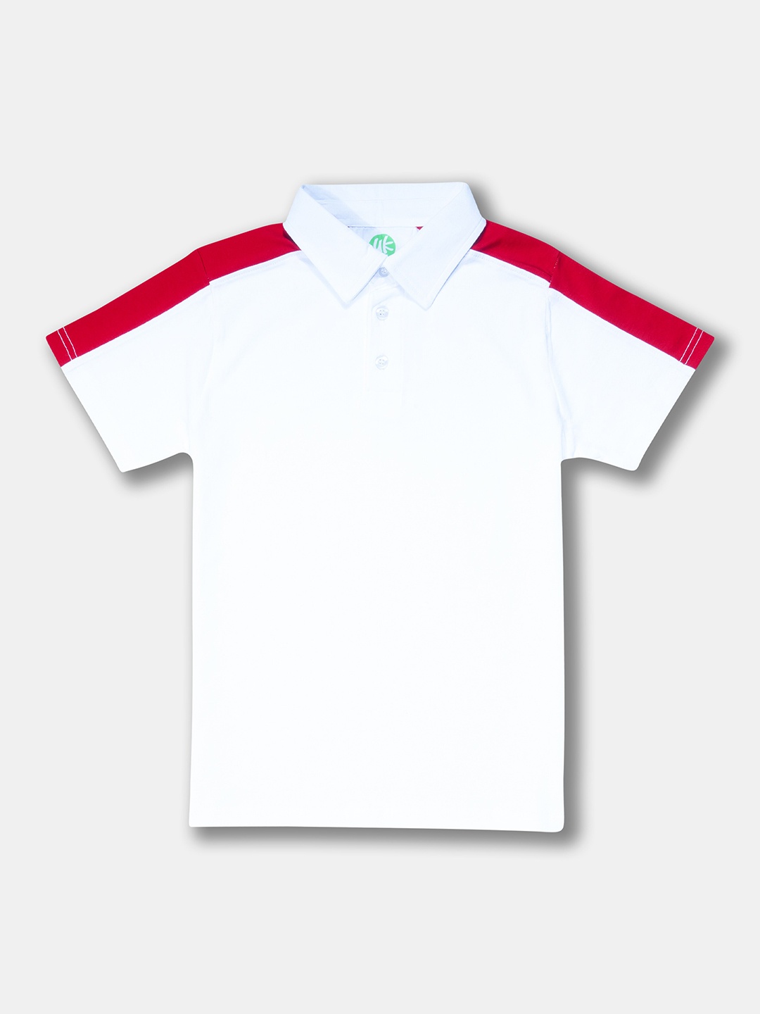 

YK Boys Polo Collar Pure Cotton T-shirt, White