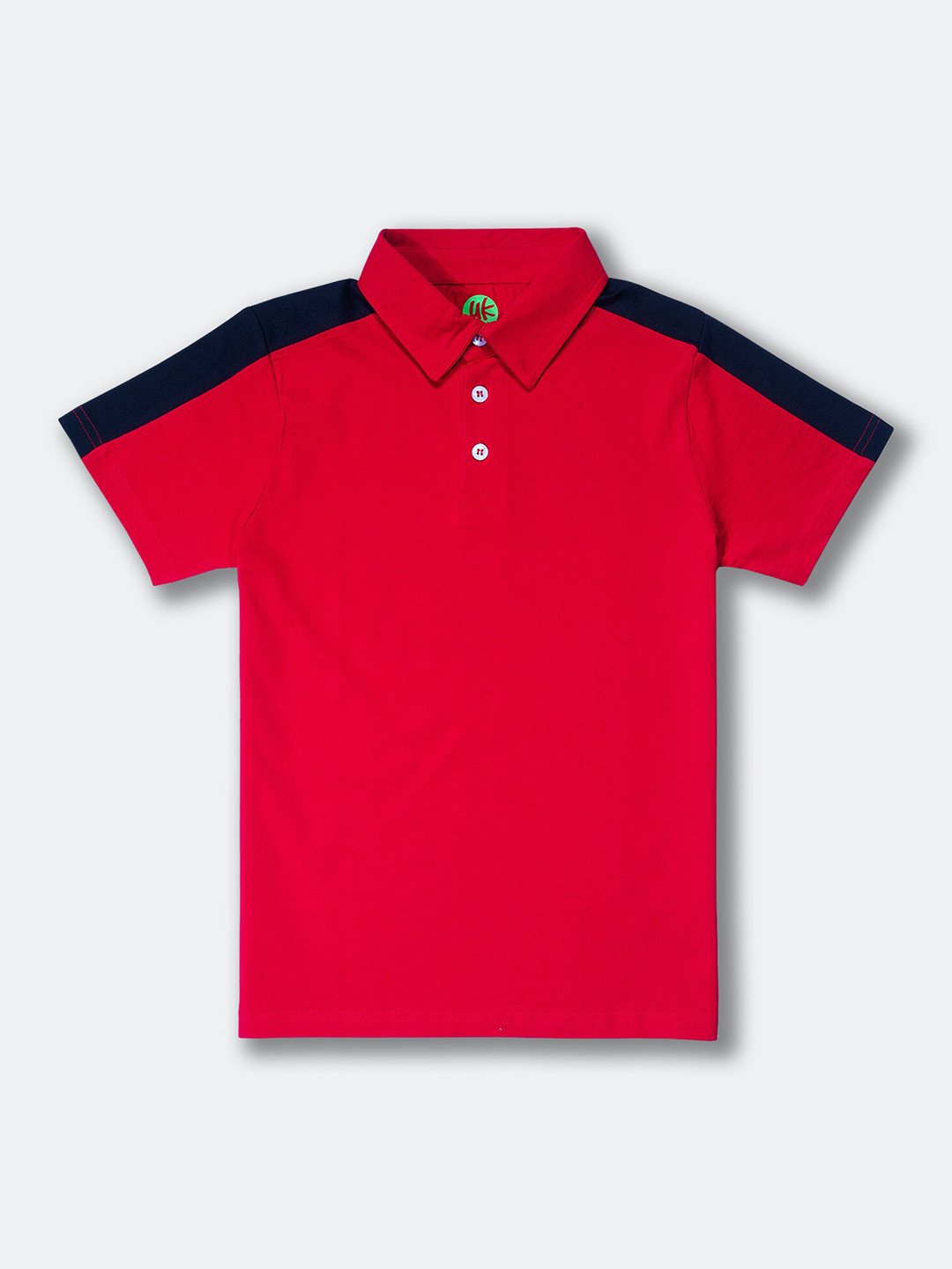 

YK Boys Polo Collar Short Sleeves Cotton T-shirt, Red
