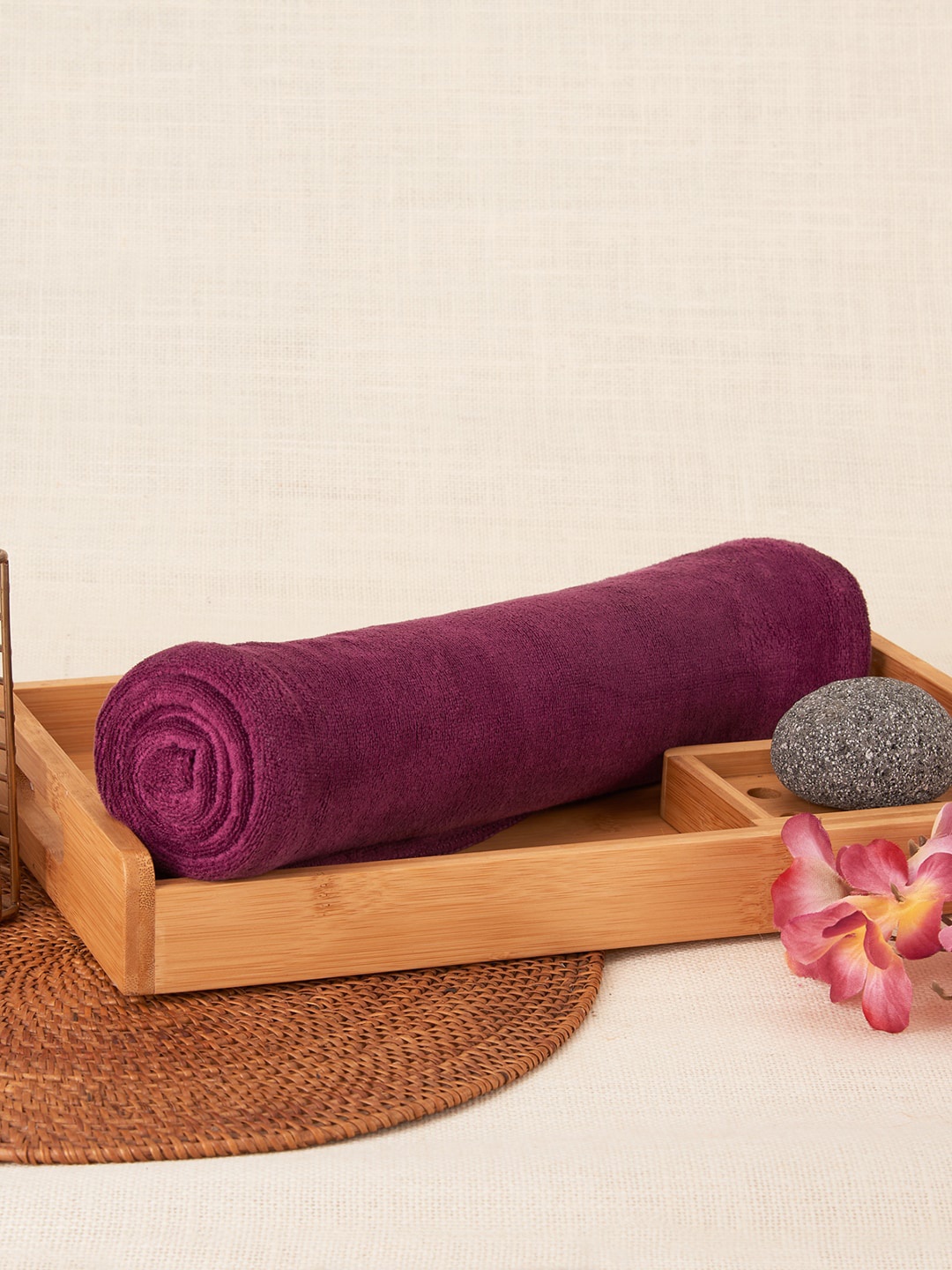 

Black gold Classic Purple 3 Pieces 300 GSM Microfiber Bath Towels