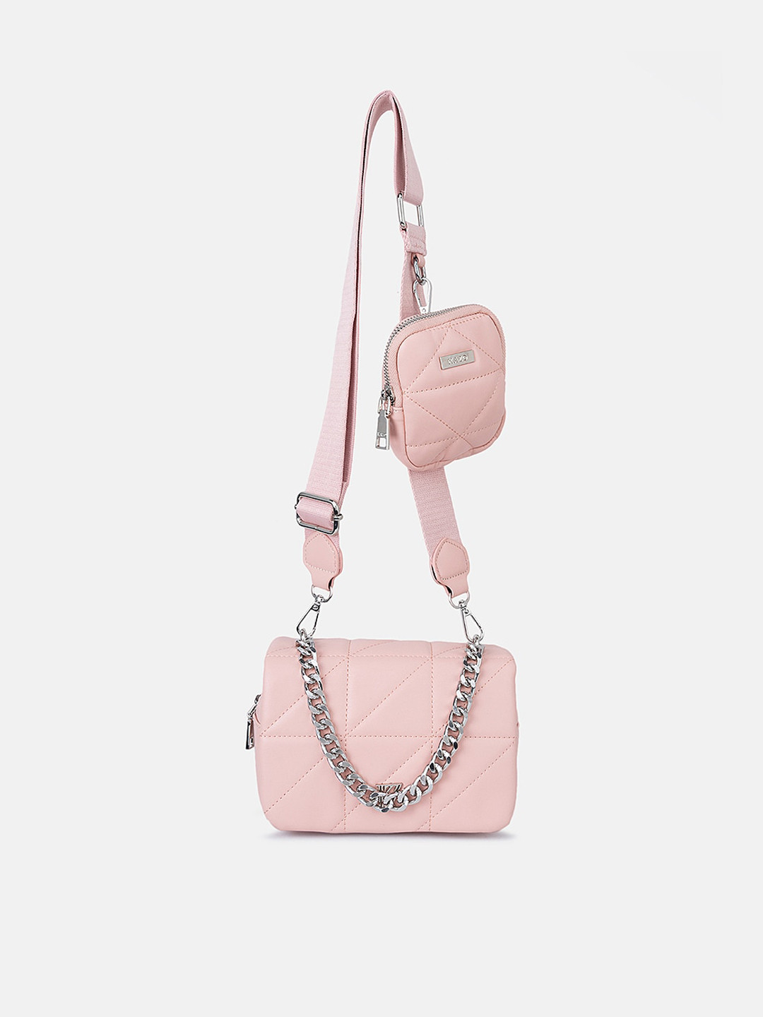 

Kazo Pink PU Bucket Shoulder Bag