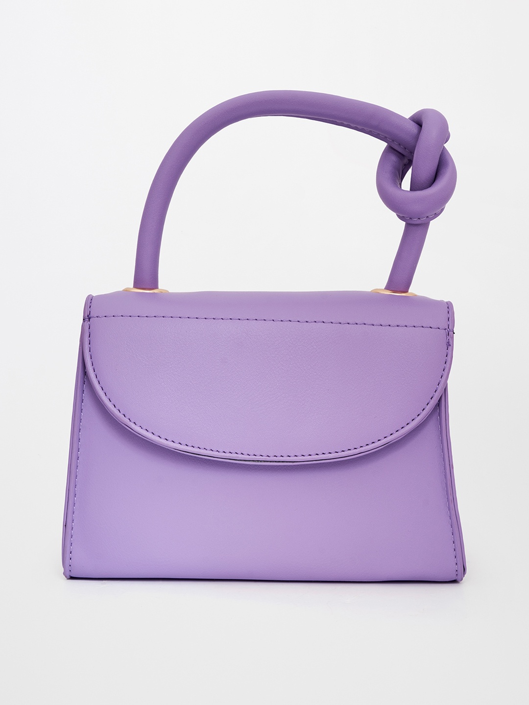 

AND PU Structured Handheld Bag, Purple