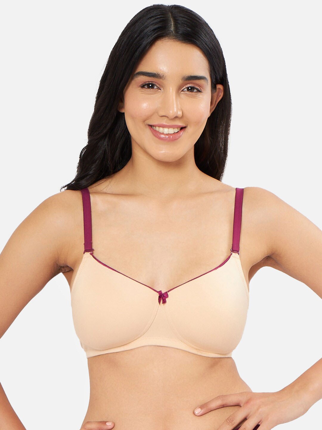 

Amante Solid Padded Comfort Dream T-Shirt Bra - BRA91901, Pink