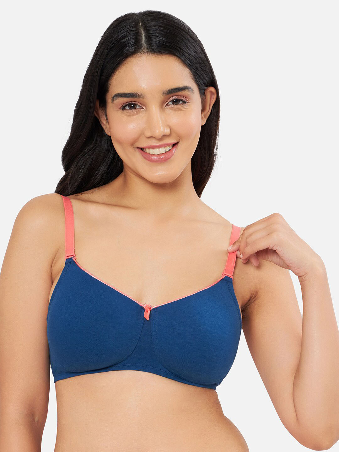 

Amante Solid Padded Comfort Dream T-Shirt Bra - BRA91901, Blue