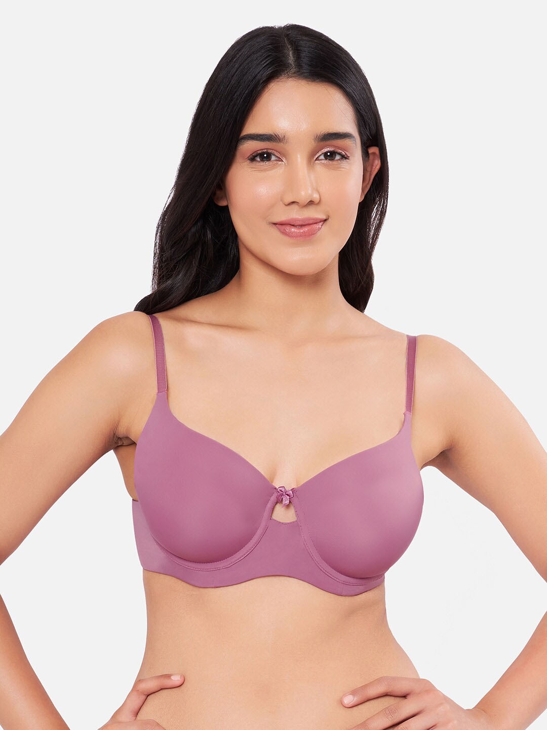 

Amante Solid Padded Wired Elegant Dream T-shirt Bra - BRA92101, Purple