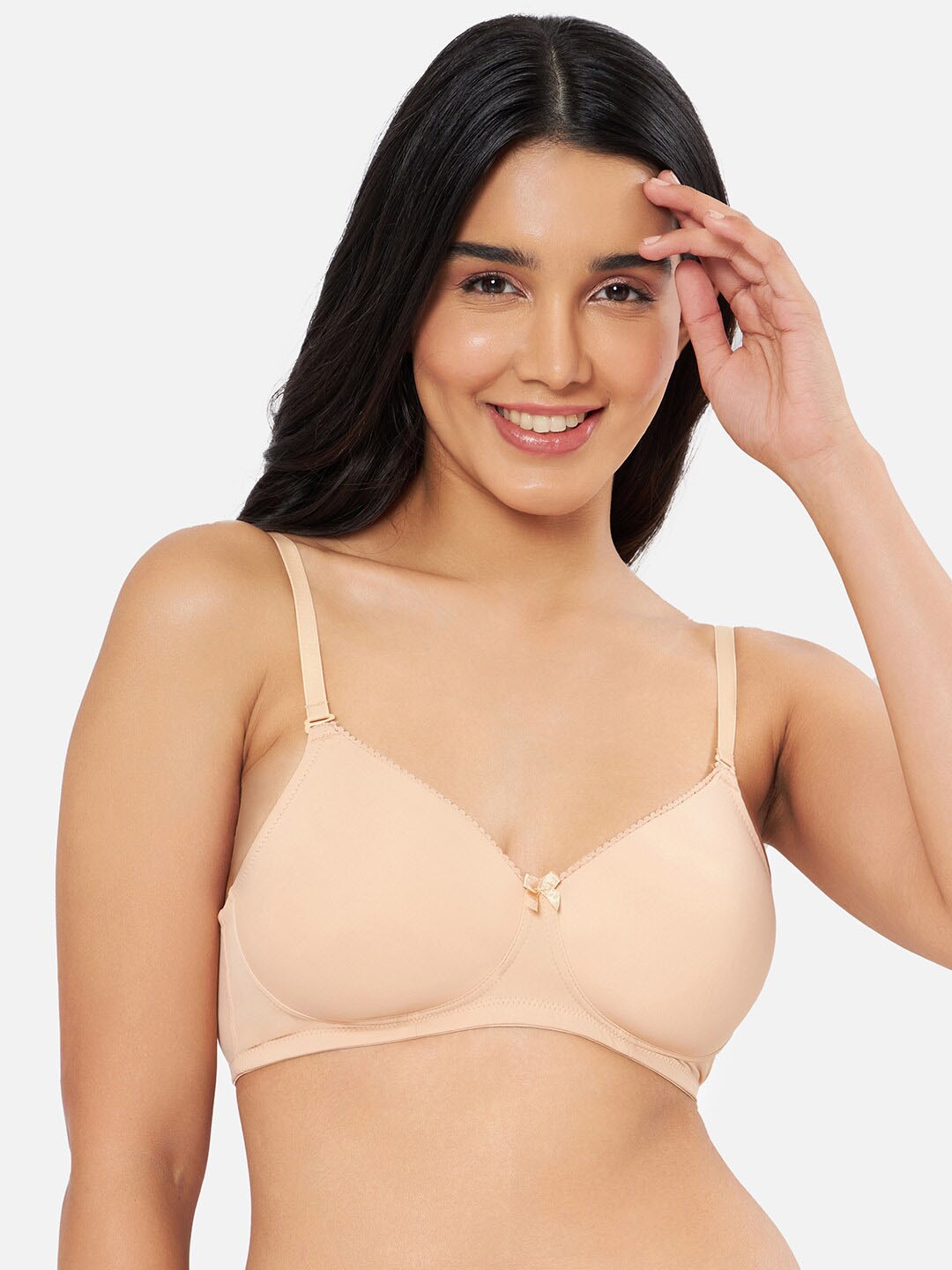 

Amante Solid Padded Wirefree Smooth Elegance T-Shirt Bra - BRA92301, Nude