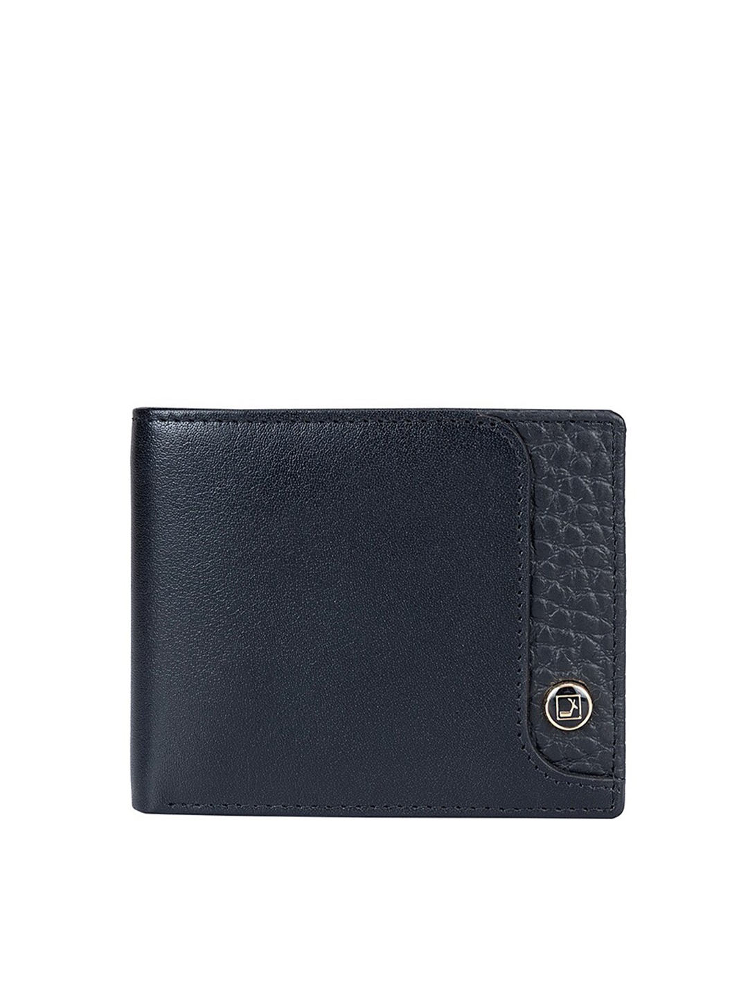 

Da Milano Men Leather Two Fold Wallet, Black