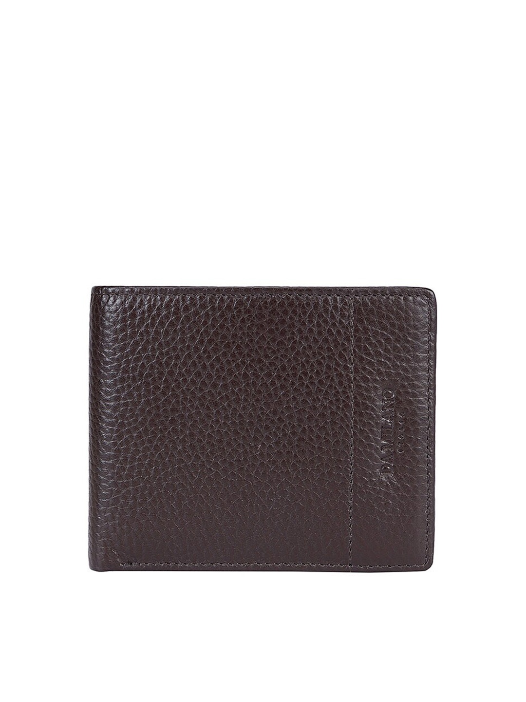 

Da Milano Men Leather Two Fold Wallet, Coffee brown