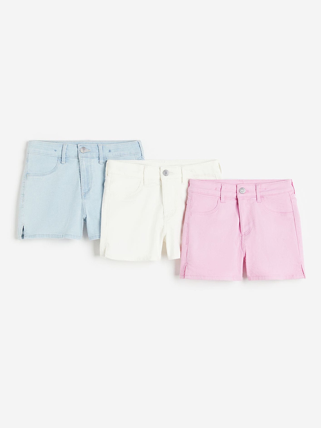 

H&M 3-pack Denim Shorts, Blue