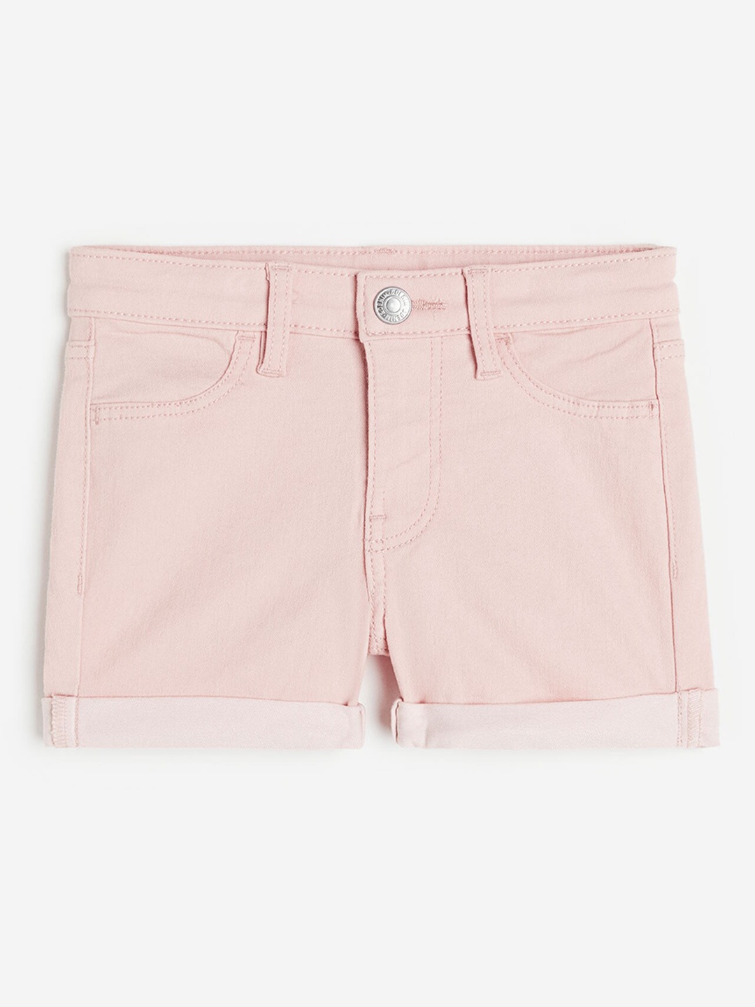 

H&M Superstretch Denim Shorts, Pink