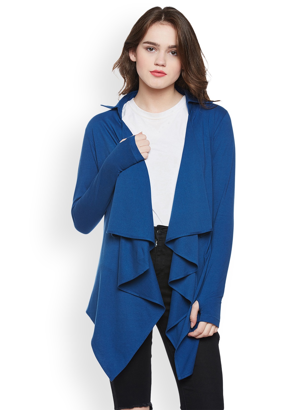 

Hypernation Women Blue Shrug
