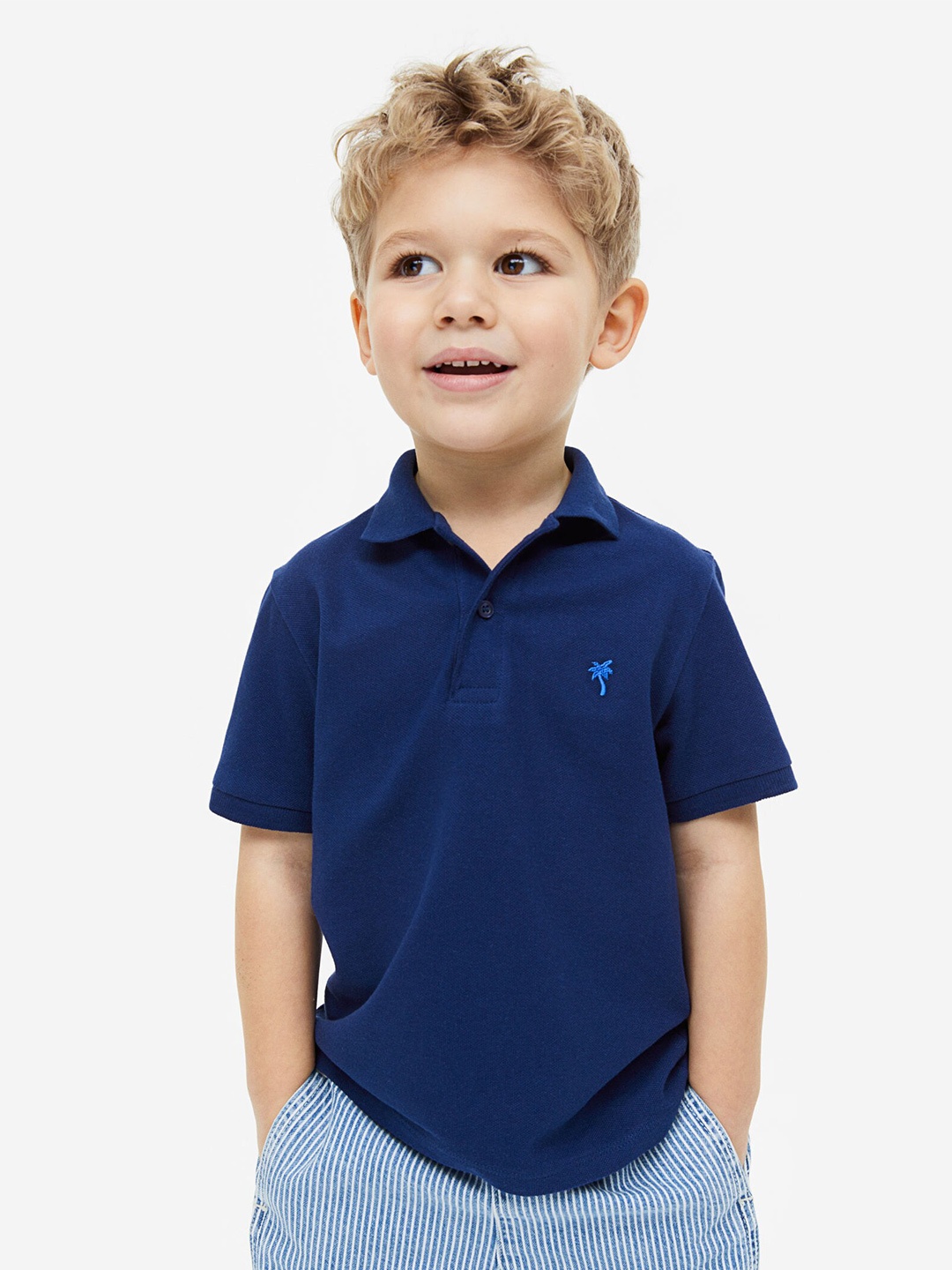 

H&M 2-pack Polo Shirts, Blue