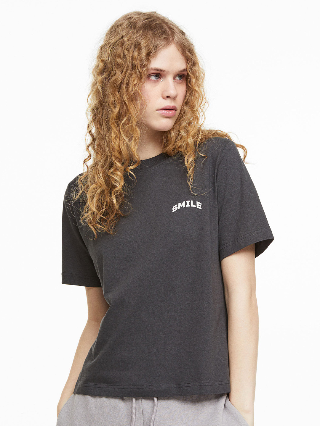 

H&M Printed T-shirt, Grey