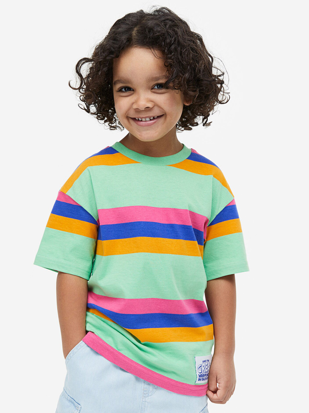 

H&M Boys Oversized Jersey T-Shirt, Multi