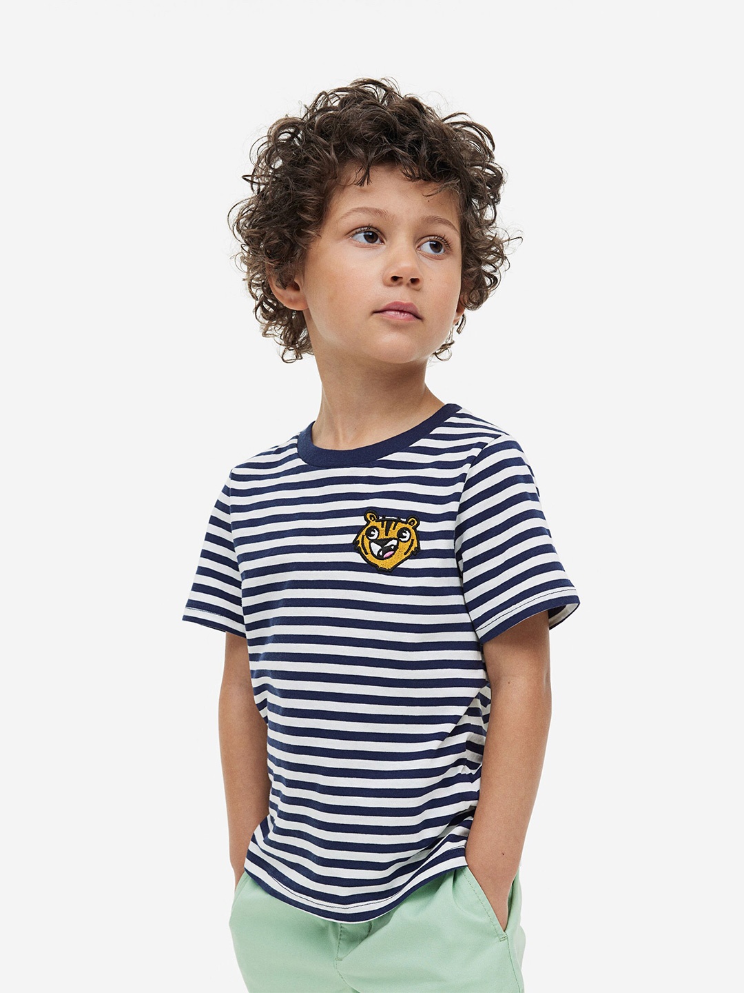 

H&M Boys Oversized Printed T-Shirt, Blue